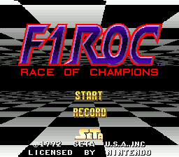 F1 ROC - Race of Champions (USA) Title Screen
